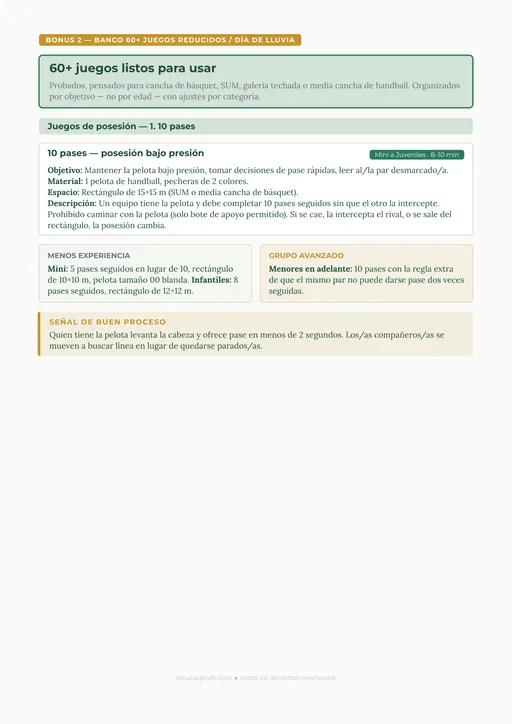 Bonus 2 — Banco 60+ juegos reducidos